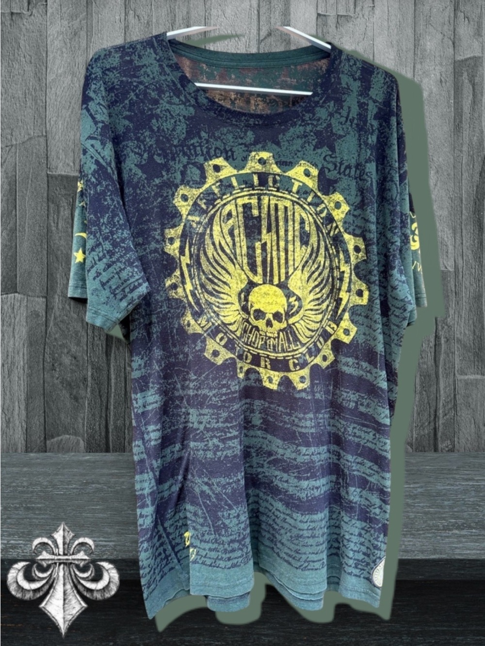 Affliction Live Fast Rebels Born Wild Men's T-Shirt Size 3XL